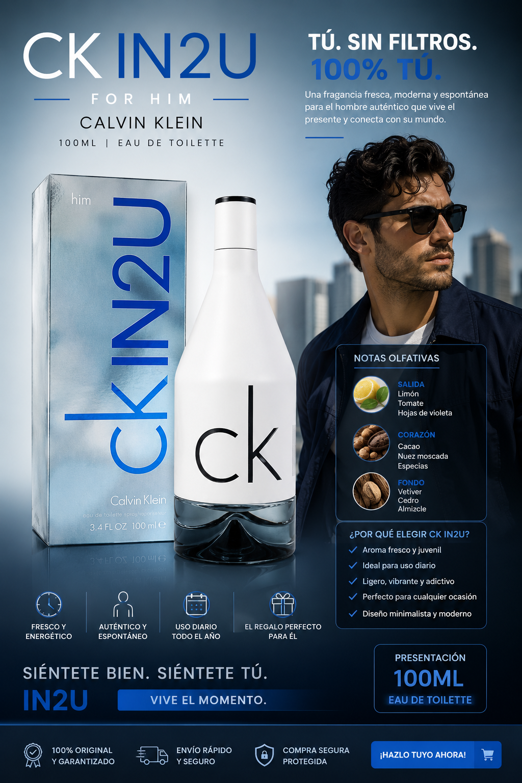 CK IN2U For Him 100 ml